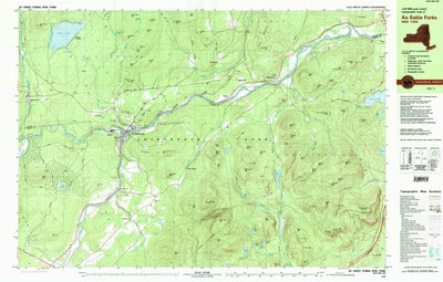 United States Geological Survey Au Sable Forks, NY (1978, 25000-Scale) digital map