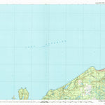 United States Geological Survey Au Sable Point, MI (1984, 100000-Scale) digital map