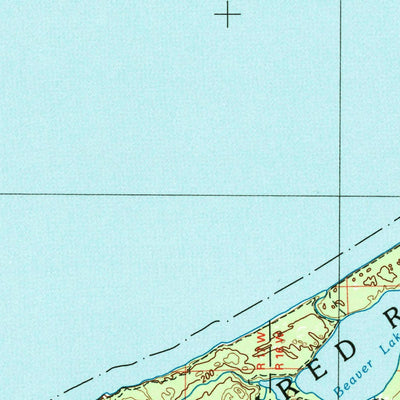 United States Geological Survey Au Sable Point, MI (1984, 100000-Scale) digital map