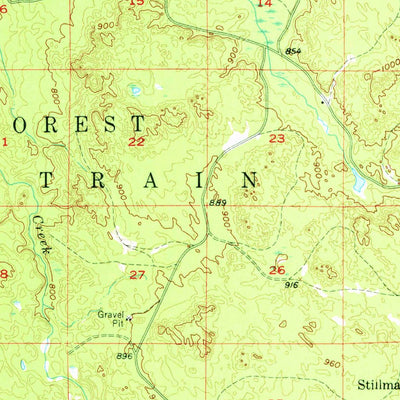 United States Geological Survey Au Train, MI (1958, 62500-Scale) digital map