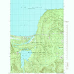 United States Geological Survey Au Train, MI (1985, 24000-Scale) digital map