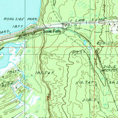 United States Geological Survey Au Train, MI (1985, 24000-Scale) digital map