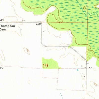 United States Geological Survey Aubrey, AR (1971, 24000-Scale) digital map