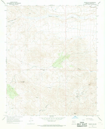United States Geological Survey Aubrey Peak, AZ (1967, 24000-Scale) digital map