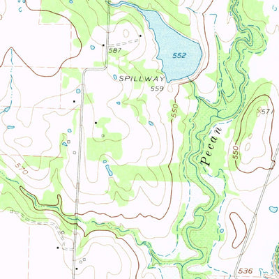 United States Geological Survey Aubrey, TX (1960, 24000-Scale) digital map