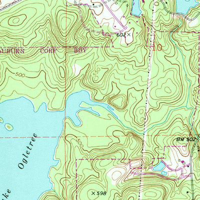 United States Geological Survey Auburn, AL (1971, 24000-Scale) digital map