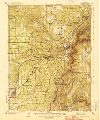 United States Geological Survey Auburn, CA (1944, 62500-Scale) digital map