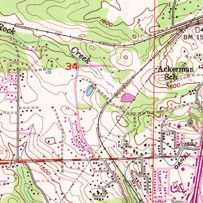 United States Geological Survey Auburn, CA (1953, 24000-Scale) digital map