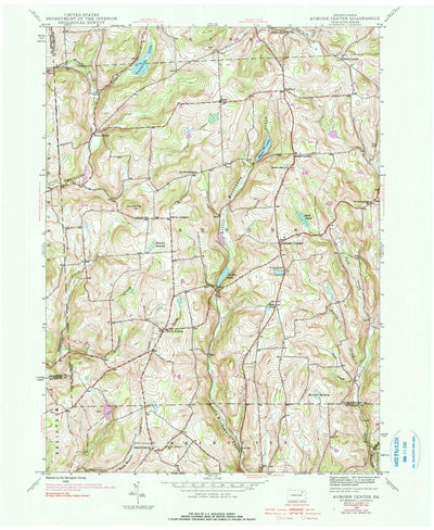 United States Geological Survey Auburn Center, PA (1945, 24000-Scale) digital map