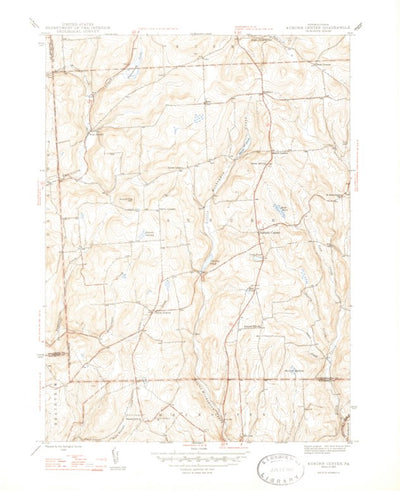 United States Geological Survey Auburn Center, PA (1947, 31680-Scale) digital map