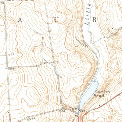 United States Geological Survey Auburn Center, PA (1947, 31680-Scale) digital map