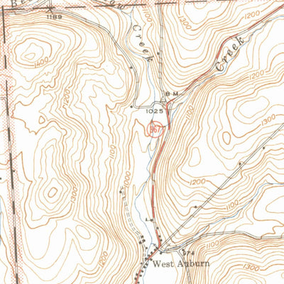 United States Geological Survey Auburn Center, PA (1947, 31680-Scale) digital map
