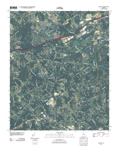 United States Geological Survey Auburn, GA (2011, 24000-Scale) digital map