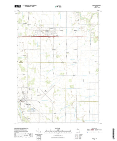 United States Geological Survey Auburn, MI (2019, 24000-Scale) digital map