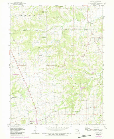 United States Geological Survey Auburn, MO (1975, 24000-Scale) digital map