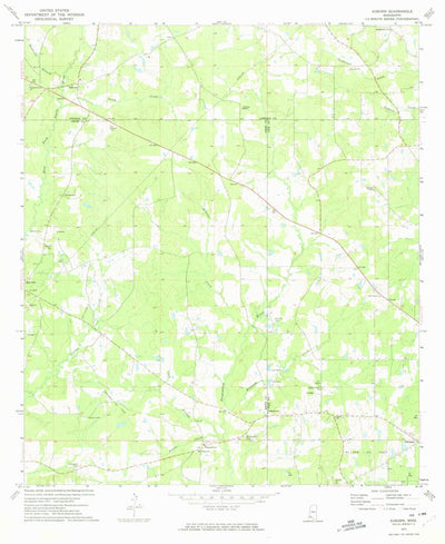 United States Geological Survey Auburn, MS (1972, 24000-Scale) digital map