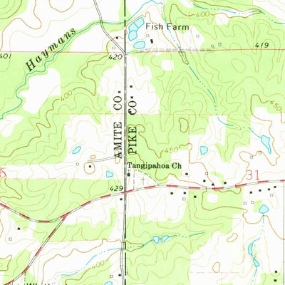 United States Geological Survey Auburn, MS (1972, 24000-Scale) digital map