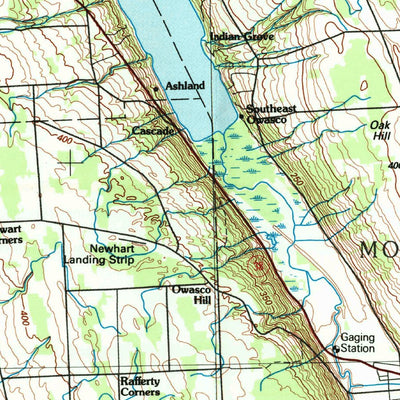 United States Geological Survey Auburn, NY (1986, 100000-Scale) digital map
