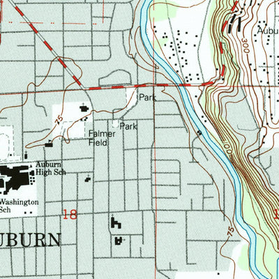 United States Geological Survey Auburn, WA (1949, 24000-Scale) digital map