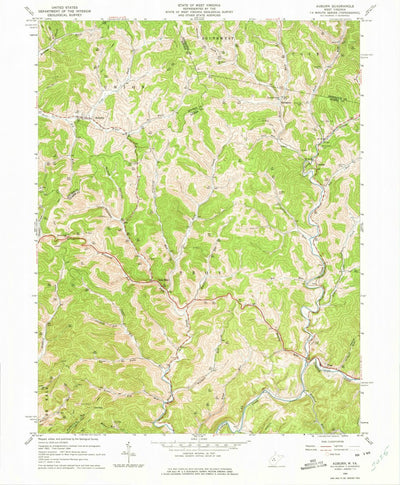United States Geological Survey Auburn, WV (1964, 24000-Scale) digital map