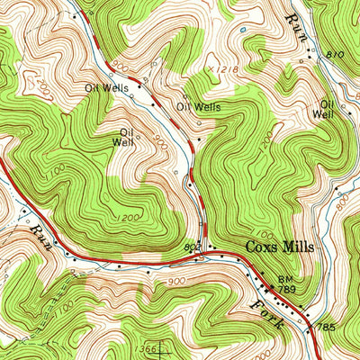 United States Geological Survey Auburn, WV (1964, 24000-Scale) digital map