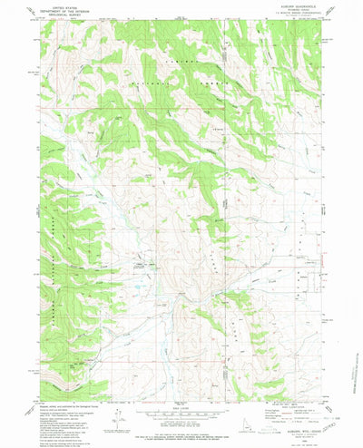 United States Geological Survey Auburn, WY-ID (1980, 24000-Scale) digital map