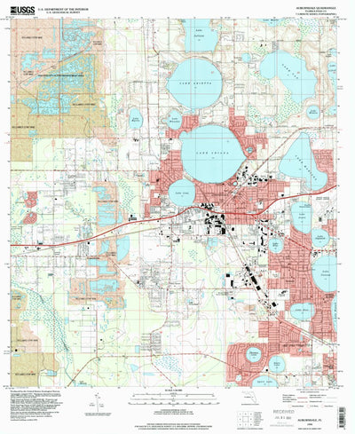 United States Geological Survey Auburndale, FL (1994, 24000-Scale) digital map