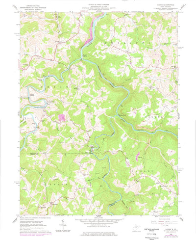 United States Geological Survey Audra, WV (1960, 24000-Scale) digital map