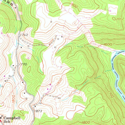 United States Geological Survey Audra, WV (1960, 24000-Scale) digital map