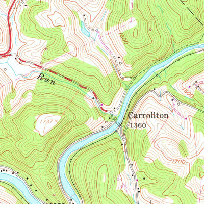 United States Geological Survey Audra, WV (1960, 24000-Scale) digital map