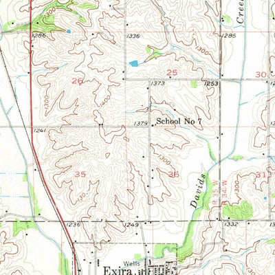 United States Geological Survey Audubon, IA (1957, 62500-Scale) digital map