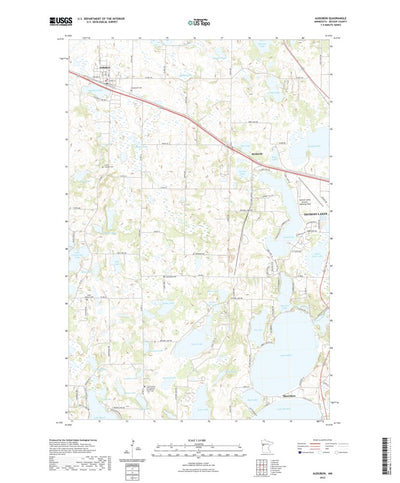 United States Geological Survey Audubon, MN (2022, 24000-Scale) digital map