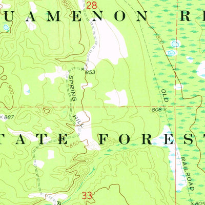 United States Geological Survey Auger Lake, MI (1962, 24000-Scale) digital map