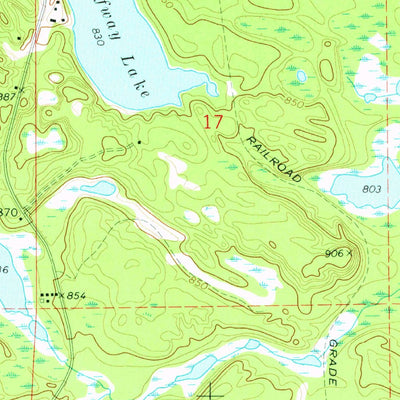 United States Geological Survey Auger Lake, MI (1962, 24000-Scale) digital map
