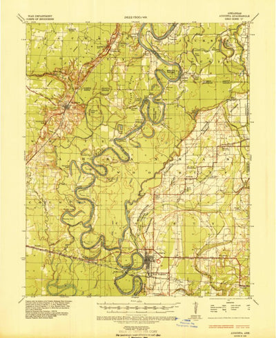 United States Geological Survey Augusta, AR (1935, 62500-Scale) digital map