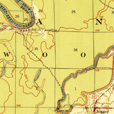 United States Geological Survey Augusta, AR (1935, 62500-Scale) digital map
