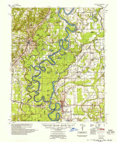 United States Geological Survey Augusta, AR (1957, 62500-Scale) digital map