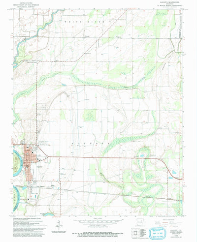 United States Geological Survey Augusta, AR (1968, 24000-Scale) digital map