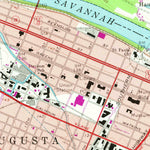 United States Geological Survey Augusta East, GA-SC (1965, 24000-Scale) digital map