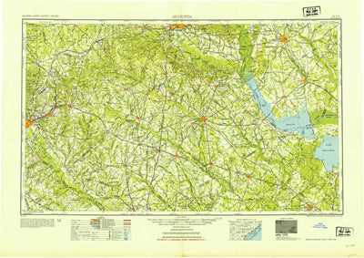 United States Geological Survey Augusta, GA-SC (1954, 250000-Scale) digital map