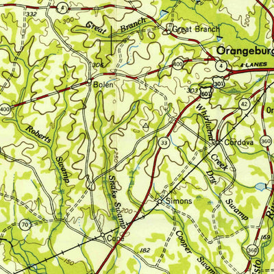 United States Geological Survey Augusta, GA-SC (1954, 250000-Scale) digital map