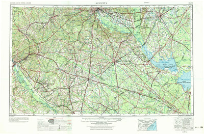 United States Geological Survey Augusta, GA-SC (1957, 250000-Scale) digital map