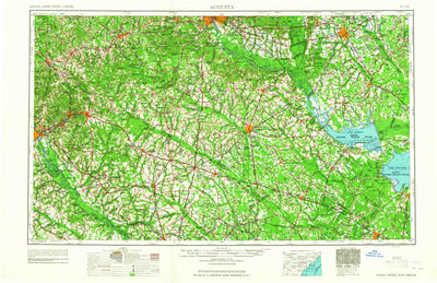 United States Geological Survey Augusta, GA-SC (1961, 250000-Scale) digital map