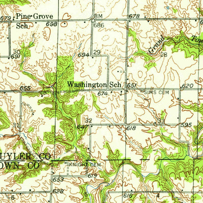 United States Geological Survey Augusta, IL (1946, 62500-Scale) digital map