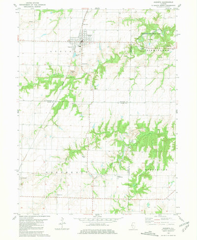 United States Geological Survey Augusta, IL (1981, 24000-Scale) digital map