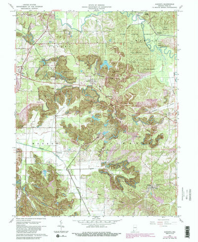 United States Geological Survey Augusta, IN (1961, 24000-Scale) digital map
