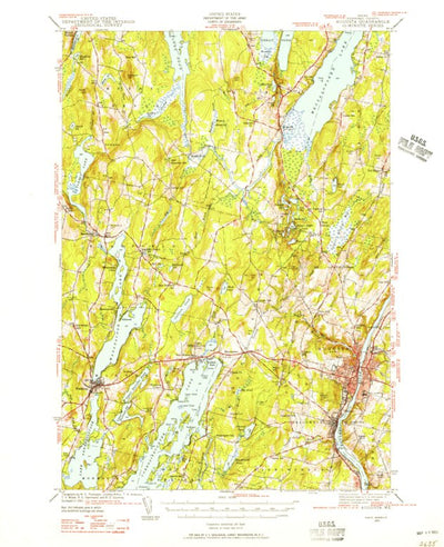 United States Geological Survey Augusta, ME (1941, 62500-Scale) digital map
