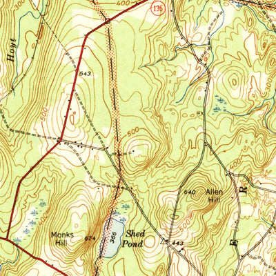 United States Geological Survey Augusta, ME (1943, 62500-Scale) digital map