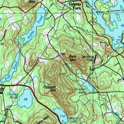 United States Geological Survey Augusta, ME (1984, 100000-Scale) digital map