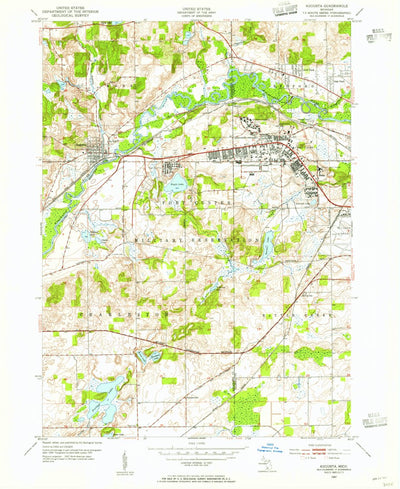 United States Geological Survey Augusta, MI (1947, 24000-Scale) digital map